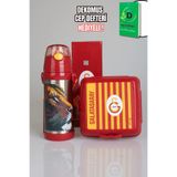 Galatasaray "DEKOMUS CEP DEFTERİ HEDİYELİ" YENİ SEZON LİSANSLI LEON ASKILI 500 ML ÇELİK MATARA VE Çİ
