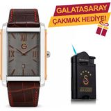 Galatasaray Deri Kol Saati U13632 - GS Çakmak Hediyeli - Standart