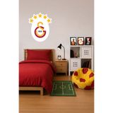 Galatasaray Duvar Sticker 5 Yıldız Arma 45 cm - Lisanslı Orijinal