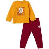 Galatasaray Erkek Bebek Pijama Takımı Bisiklet Yaka Uzun Kol Reçme - Kırmızı - 1 - 2 Yaş