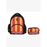 Galatasaray Erkek Çocuk Çizgi Baskılı Suni Deri Okul Çantası ve Kalemlik Seti (İkili Set) - SETME255