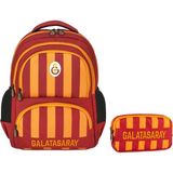 Galatasaray Erkek Çocuk Nakışlı Okul Çantası ve Kalemlik Seti (Ikili Set) - 25539 - Sarı - Kırmızı