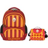 Galatasaray Erkek Çocuk Nakışlı Sırt Çantası ve Beslenme Çantası Seti - 25539 - Sarı - Kırmızı