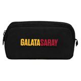 Galatasaray İki Gözlü Erkek Çocuk Galatasaray Baskılı Sarı Okul Kalem Çantası/Kalemlik - 26548