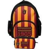 Galatasaray İkili Okul Çantası ve Kalemlik Seti Sarı - Kırmızı - Siyah (Galatasaray Baskılı) Erkek Çocuk - SETGS26925C