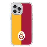Galatasaray Iphone 13 Pro Max Uyumlu Parçalı Logo Telefon Kılıfı Kırmızı