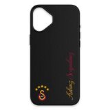 Galatasaray Kişiye Özel 5 Yıldız Arma iPhone 16 Kılıf (Deri) - Lisanslı Orijinal