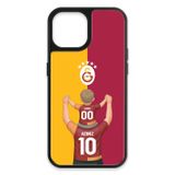 Galatasaray Kişiye Özel Baba Oğul iPhone 15 Kılıf (Cam) - Lisanslı Orijinal