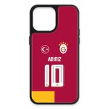 Galatasaray Kişiye Özel Parçalı Forma iPhone 13 Pro Max Kılıf (Cam) - Lisanslı Orijinal