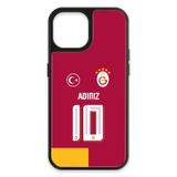Galatasaray Kişiye Özel Parçalı Forma iPhone 15 Kılıf (Cam) - Lisanslı Orijinal