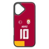 Galatasaray Kişiye Özel Parçalı Forma iPhone 17 Kılıf (Cam) - Lisanslı Orijinal