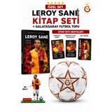 Galatasaray Leroy Sané Kitap Seti + No:5 Futbol Topu | Poster, Kart ve 3D Biblo Hediyeli