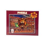 Galatasaray Lisanslı 100 Parça Puzzle - Kükreyen Aslan ve Stadyum Baskılı Çocuk Yapboz