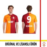 Galatasaray Lisanslı 2023/2024 Parçalı 5 Yıldızlı İç Saha Icardi Baskılı Sarı Kırmızı Forma