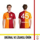 Galatasaray Lisanslı 2023/2024 Parçalı 5 Yıldızlı Iç Saha Osimhen Baskılı Forma - Sarı - Kırmızı