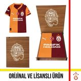 Galatasaray Lisanslı 2025/2026 Sezon Parçalı Iç Saha Forma Hediye Aslan Ahşap Kutulu - Kırmızı - Sarı