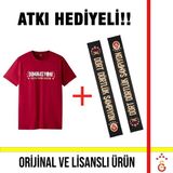 Galatasaray Lisanslı 2026 Şampiyonluk Dominasyon Kırmızı T-Shirt ve 26 Şampiyonluk Atkı - XL