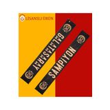 Galatasaray Lisanslı 25 Şampiyonluk 5 Yıldız Siyah Şal Atkı
