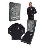 Galatasaray Lisanslı 5 Yıldızlı Siyah Balıkçı Yaka Sweat Lazer Kutu Hediyeli