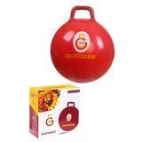 Galatasaray Lisanslı 6-12 Yaş Çocuklar için 55cm Zıp Zıp Eğlenceli Zıplama Egzersiz Aktivite Topu Pompa Hediyeli