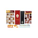 Galatasaray Lisanslı Çelik Termos 500 Ml Ve Şekilli Etiket+Okul Etiketi+Sezgistore Cetvel-Ayraç