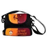 Galatasaray Lisanslı Erkek Çocuk Victor Osimhen (Siyah - Kırmızı) Okul Beslenme Çantası - 26906