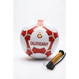Galatasaray Lisanslı Futbol Topu – Beyaz & Kırmızı Nokta Desenli Özel Tasarım(Model:Plus)