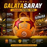 Galatasaray Lisanslı Futbol Topu No:5 430 Gr Dayanıklı Dikişli Profesyonel Top