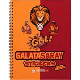 Galatasaray Lisanslı Icardi ve Osimhen Baskılı Sticker Kitabı - 6 Sayfa 70 Parça Çıkartma Albümü
