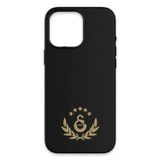 Galatasaray LİSANSLI IPHONE 16 PROMAX 5 YILDIZ GOLD ARMA DERİ MAGSAFE TELEFON KILIFI "DEKOMUS CEP DE
