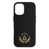 Galatasaray LİSANSLI IPHONE 17 5 YILDIZ GOLD ARMA DERİ MAGSAFE TELEFON KILIFI "DEKOMUS CEP DEFTERİ H