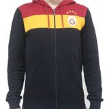 Galatasaray Lisanslı Kapüşonlu Ceket Çocuk Unisex Siyah Renk Sezonluk - 9 - 10 Yaş