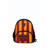 Galatasaray Lisanslı Logo Baskılı Anaokulu Çantası - Sarı Kırmızı 2 Bölmeli Sırt Çantası