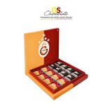 Galatasaray Lisanslı Madlen Çikolata Sütlü Bitter Karışık 32'li Büyük Boy Hediyelik Kutu Taraftar