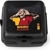 Galatasaray Lisanslı Mauro Icardi Baskılı Siyah Çok Bölmeli Beslenme Kutusu Plastik 4 Bölme