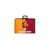 Galatasaray Lisanslı Parçalı Aslan Baskılı Proje Çantası - Askılı Fermuarlı Resim Çantası 35X50 Cm