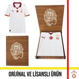 Galatasaray Lisanslı Puma 2025-2026 Beyaz Deplasman Forması Aslan Ahşap Kutulu 77981102 - XL - Beyaz - Kırmızı