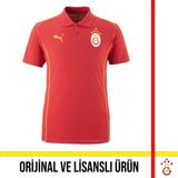 Galatasaray Lisanslı Puma A Takım Polo Galatasaray Yazılı Kırmızı T-Shirt
