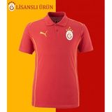 Galatasaray Lisanslı Puma Kırmızı 5 Yıldız Polo T-Shirt