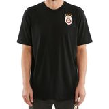 Galatasaray Lisansli Siyah Logolu T-Shirt