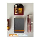 Galatasaray Lisanslı Versatil Kalem Metal Touch Uçlu 0,7 mm+Roket Silgi+Bloknot+Kırtasiye Seti 2'Li+Sezgistore A