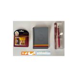 Galatasaray Lisanslı Versatil Kalem Metal Touch Uçlu (Karışık Değişebilir) 0,7mm+Bloknot+Kırtasiye Seti 2'Li
