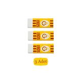 Galatasaray No:20 Pvc Free Büyük Boy Beyaz Silgi 3 Adet
