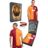 Galatasaray Orijinal 23-24 Parçalı 5 Yıldızlı Forma Erkek İçin Ahşap Kutulu Bileklik Set - Sarı - Kırmızı - XL