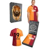 Galatasaray Orijinal 23-24 Parçalı İsme Özel Forma Hediyelik Ahşap Kutulu