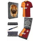 Galatasaray Orijinal 24/25 Parçalı 5 Yıldızlı Forma Hybrit Kalem Set Aslan Baskılı Hediye Ahşap Kutu