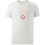 Galatasaray Orijinal 5 Yıldız Ekru T-Shirt
