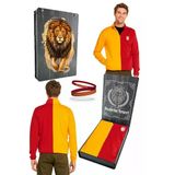 Galatasaray Orijinal Dik Yaka Fermuar 5 Yıldızlı Sweat + Silikon Bileklik Set Hediye Ahşap Kutu