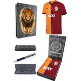 Galatasaray Orijinal Lisanslı 24/25 Parçalı 5 Yıldızlı Forma Hybrit Kalem Set Aslan Baskı