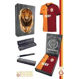 Galatasaray Orijinal Lisanslı 24/25 Parçalı Forma Premium Uçlu Kalem Set Aslan Baskılı Ahşap Kutulu